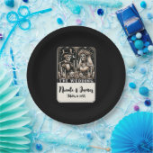 DE BRUILOFT Tarot Skeletten Bruid & bruidegom Papieren Bordje (Feest)