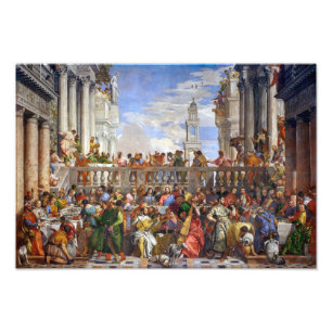 De Bruiloft te Kana Paolo Veronese Foto Afdruk