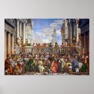 De bruiloft te Kana Paolo Veronese Poster