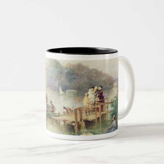 De bruiloft tweekleurige koffiemok (Voorkant rechts)