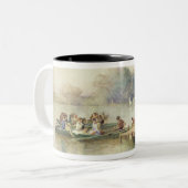 De bruiloft tweekleurige koffiemok (Voorkant links)