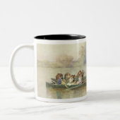 De bruiloft tweekleurige koffiemok (Links)