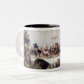 De bruiloft tweekleurige koffiemok (Voorkant links)