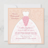 De (bruiloft)uitnodiging tot het indienen van dres kaart (Voorkant)