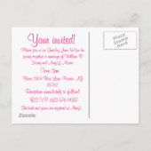 "De bruiloft"-uitnodiging Uitnodiging Briefkaart (Achterkant)