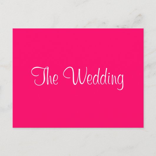 "De bruiloft"-uitnodiging Uitnodiging Briefkaart (Voorkant)