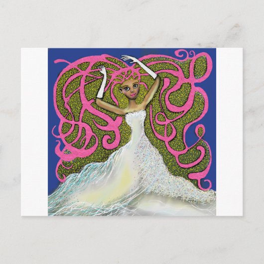 De bruiloft van Amy. Briefkaart (Voorkant)