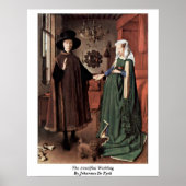 de bruiloft van arnolfini door Johannes de eyck Poster (Voorkant)
