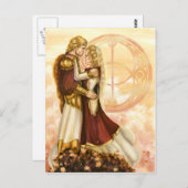 De bruiloft van Arthur en Guinevere Briefkaart (Voorkant / Achterkant)