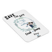 De bruiloft van blauwe geliefden magneet (Rechterzijde)