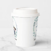 De bruiloft van blauwe minnaars papieren bekers (Links)