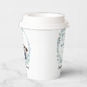 De bruiloft van blauwe minnaars papieren bekers (Rechts)