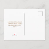 De bruiloft van de beach bewaart het datum briefka aankondigingskaart (Achterkant)