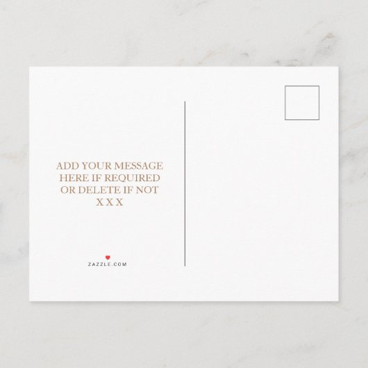 De bruiloft van de beach bewaart het datum briefka aankondigingskaart (Achterkant)