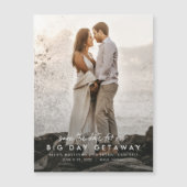 De bruiloft van de bestemming bewaart de datum mag (Voorkant)