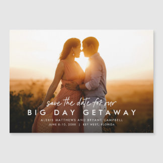 De bruiloft van de bestemming bewaart de magneet v