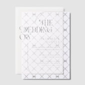 De bruiloft van de Minimal Modern Black Script bru Vellum Uitnodigingen (Offset (Uitnodiging))