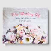 De bruiloft van, de namen en de datum, Vloeiende B Gastenboek (Voorkant)