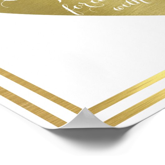 de bruiloft van (echtpaar namen), de receptieliefd poster (Hoek)