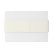 De bruiloft van eenvoudige Elegant Goud Wit Uitnodigingen Wikkel (Achterkant Voorbeeld)