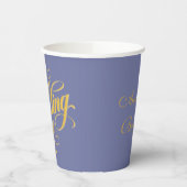 De bruiloft van elegantie: Blueberry en Sunshine Papieren Bekers (Links)