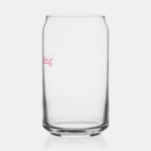 De bruiloft van koppel naam beginletter datum blikvorm glas (Rechts)