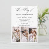 De bruiloft van Minimalistische QR-code Eenvoudig Kaart (Staand voorkant)