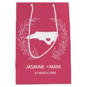 De bruiloft van North Carolina bevoordeelt de gewo Medium Cadeauzakje (Voorkant)