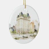 De bruiloft van PLAZA New York Keramisch Ornament (Rechts)