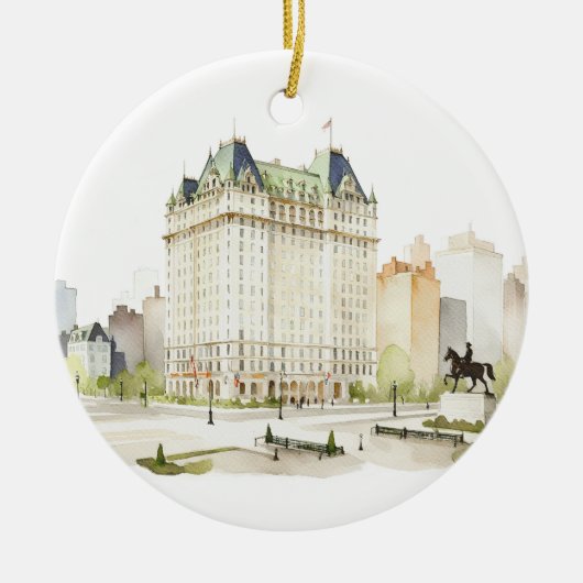 De bruiloft van PLAZA New York Keramisch Ornament (Voorkant)