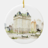 De bruiloft van PLAZA New York Keramisch Ornament (Achterkant)