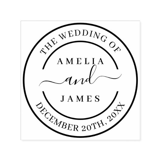 De bruiloft van Self-ink trouwstempel Zelfinktende Stempel (Design)