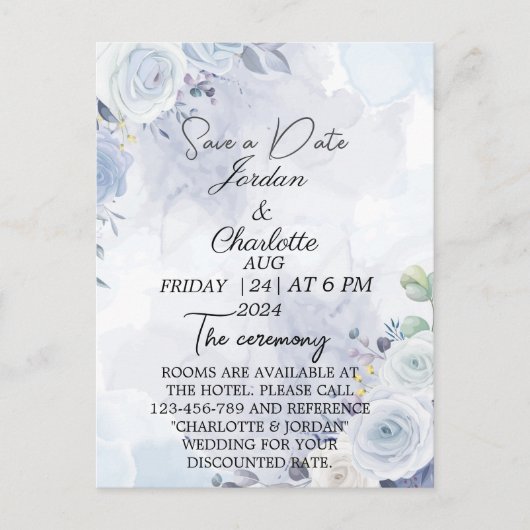 De bruiloft van uitnodiging (Voorkant)