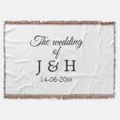 De bruiloft van voeg koppelnaam initiaal briefdatu deken (Voorkant)