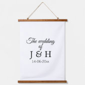 De bruiloft van voeg koppelnaam initiaal briefdatu hangend wandkleed (Voorkant)