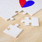 De bruiloft van voeg koppelnaam initiaal briefdatu legpuzzel (Zijkant)