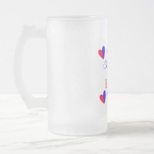 De bruiloft van voeg koppelnaam initiaal briefdatu matglas bierpul (Links)