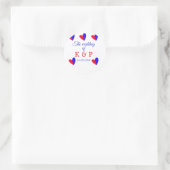 De bruiloft van voeg koppelnaam initiaal briefdatu ronde sticker (Tas)