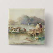 De bruiloft vierkante button 5,1 cm (Voorkant)