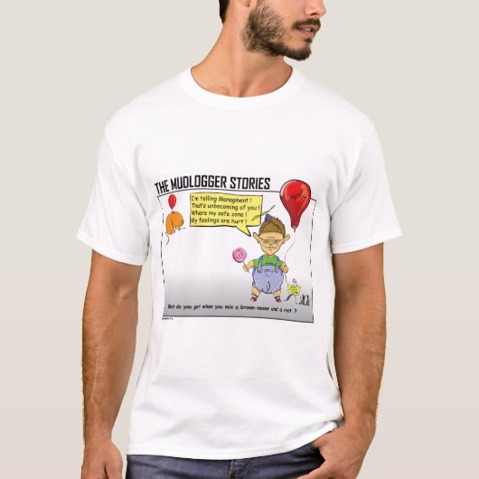 De bruin-Noser en zijn ballonolieField T-shirt (Voorkant)