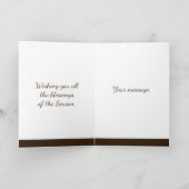 De Bruine Achtergrond van Yule van de Kaart (Binnen)