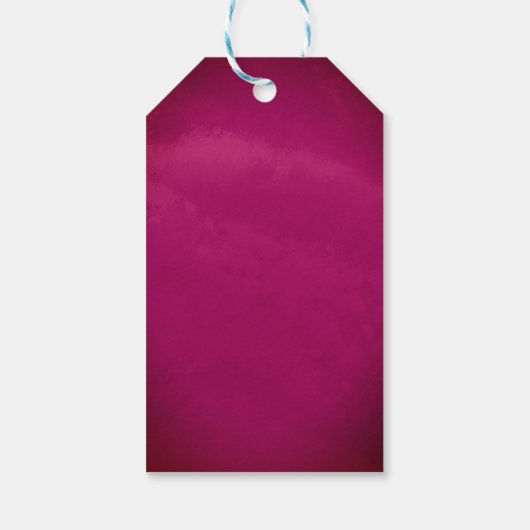 De bruine bruiloft van Bourgogne bloeit de moderne Cadeaulabel (Achterkant)