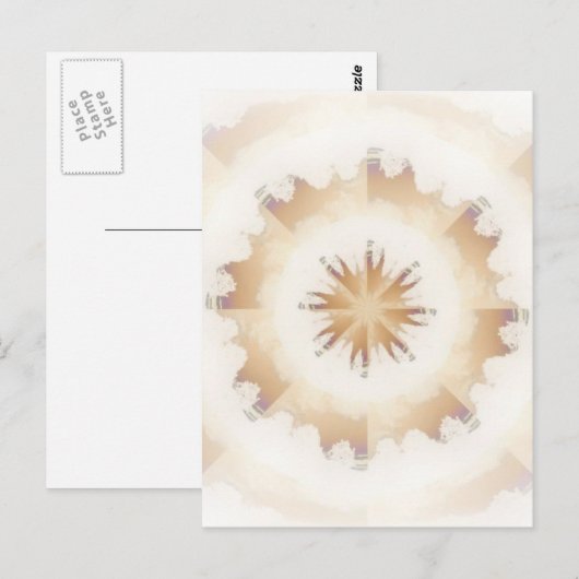 De bruine Caleidoscoop van de Natuur Briefkaart (Voorkant / Achterkant)