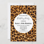 de bruine dierenkopper, Leopard, cheetah-verjaarda Kaart (Voorkant)