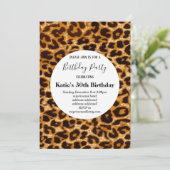 de bruine dierenkopper, Leopard, cheetah-verjaarda Kaart (Staand voorkant)