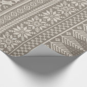 de bruine en crèmekleurige inktvis cadeaupapier (Hoek)