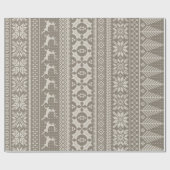 de bruine en crèmekleurige inktvis cadeaupapier (Vlak)