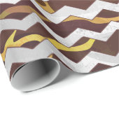 De Bruine en Gele Druk van de Giraffe Cadeaupapier (Rol Hoek)