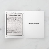 (De Bruine) Klok van Kerstmis Feestdagen Kaart (Binnen)