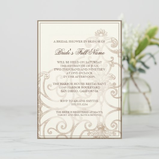 De bruine Orchidee van Cattleya taupe - het Kaart (Staand voorkant)